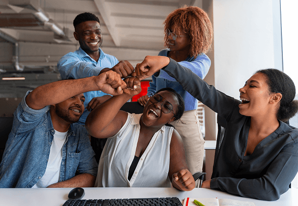 Équipe BluePeak au travail